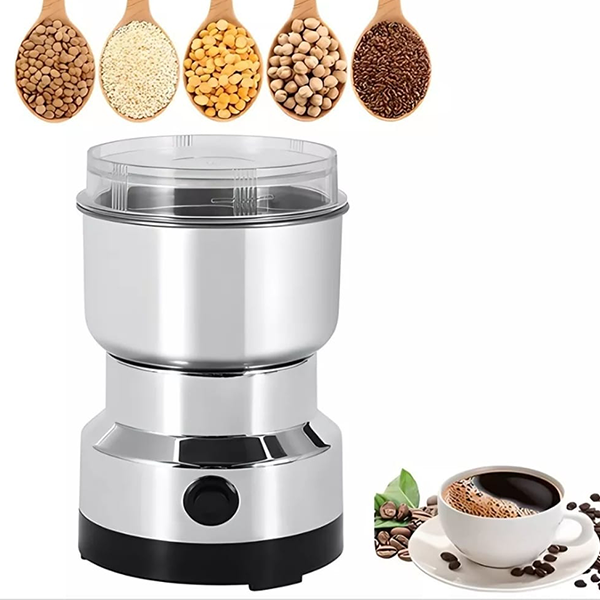 Molinillo Eléctrico De Granos Y Café De Acero Inoxidable