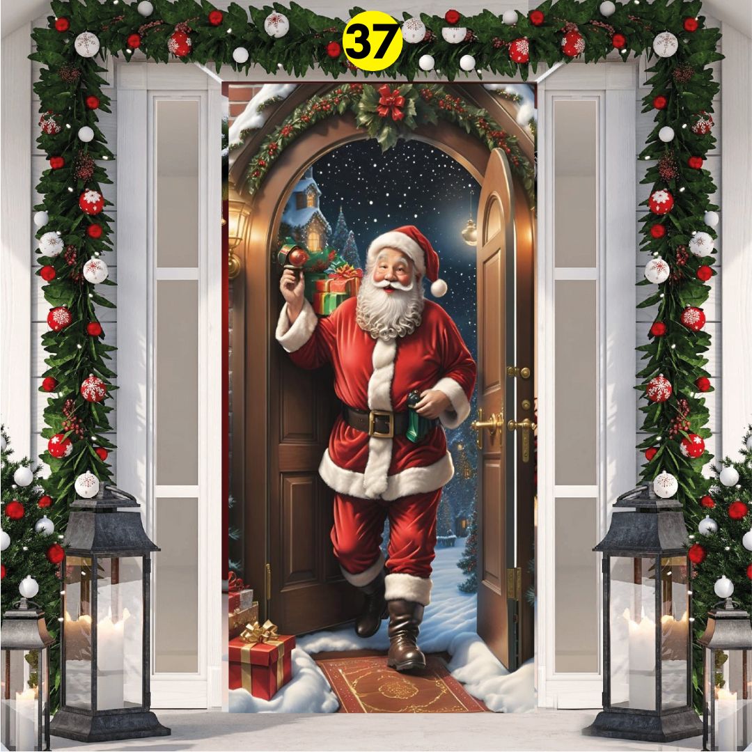 Fundas navideñas para puertas