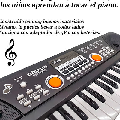 PIANO DE 49 TECLAS INCLUYE MICROFONO GRATIS🎤