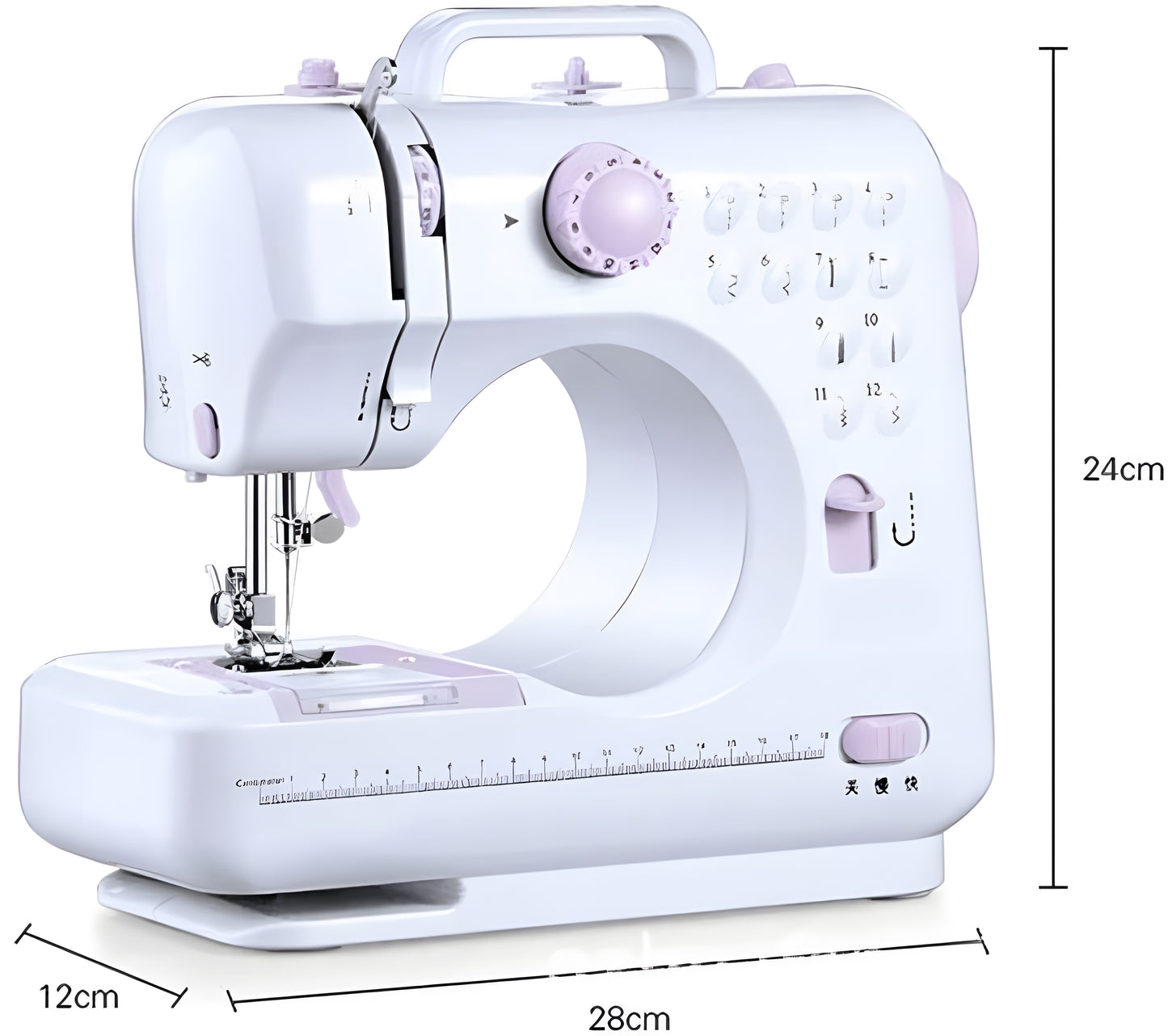 Maquina Profesional de 12 Puntadas