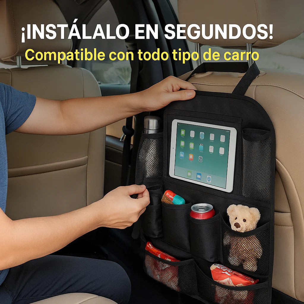 🚗 Organizador Trasero de Carro – ¡Transforma el desorden en orden en segundos!