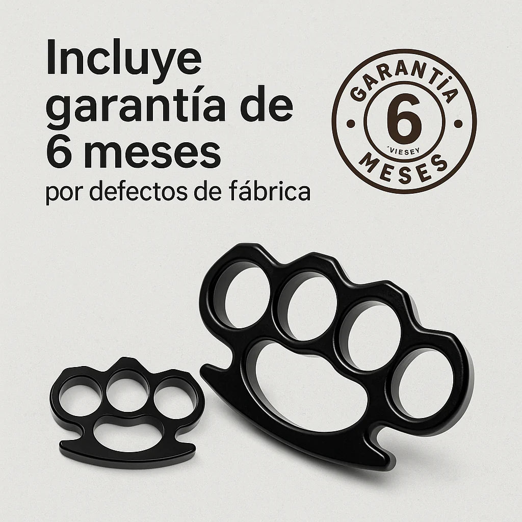 Manopla de Acero Plata – Protección Compacta con Estilo