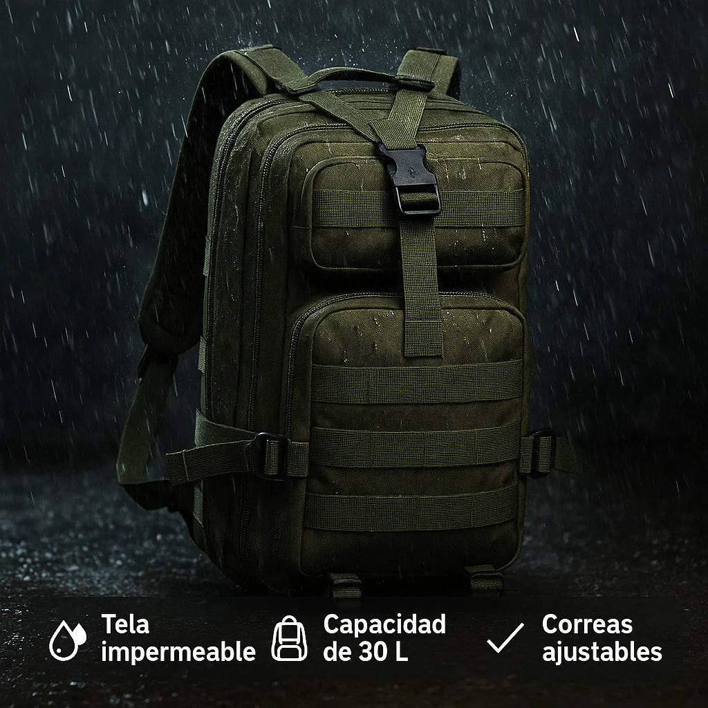 🔥 “BOLSO TÁCTICO 30L – Tu Mochila de Guerra para el Día a Día”
