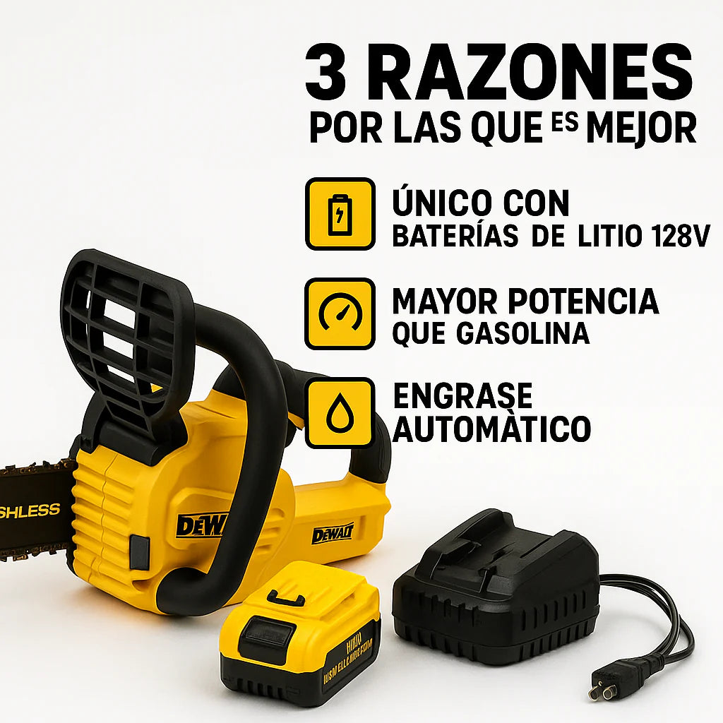 🔧 Motosierra DeWalt 128V – ¡Llévatela HOY con envío GRATIS y pago contra entrega! 🔥