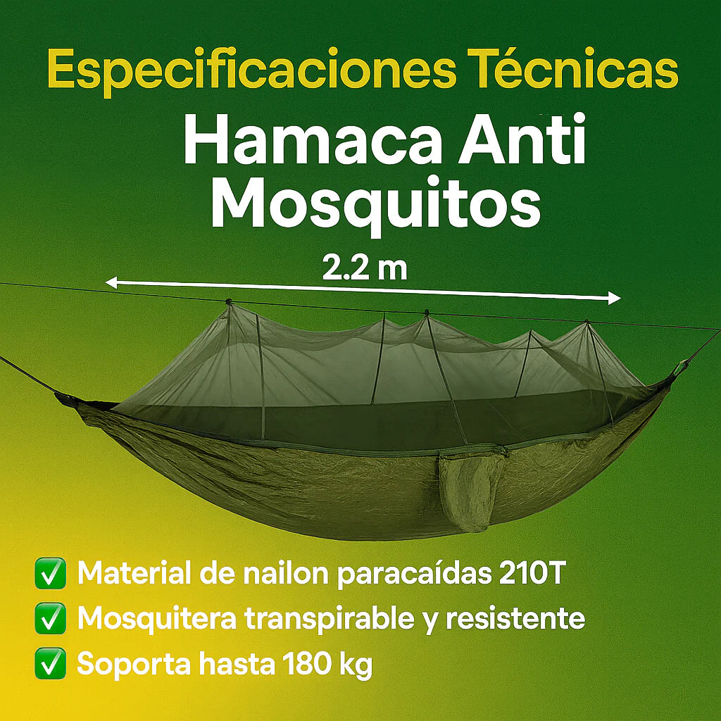 Hamaca anti mosquitos- hamaca para camping