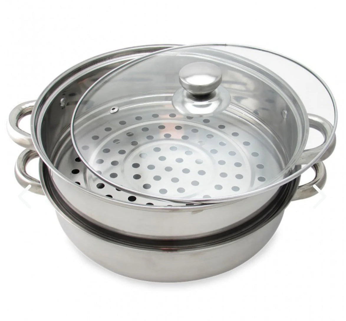 Olla vaporizadora en acero inoxidable 3 en 1...