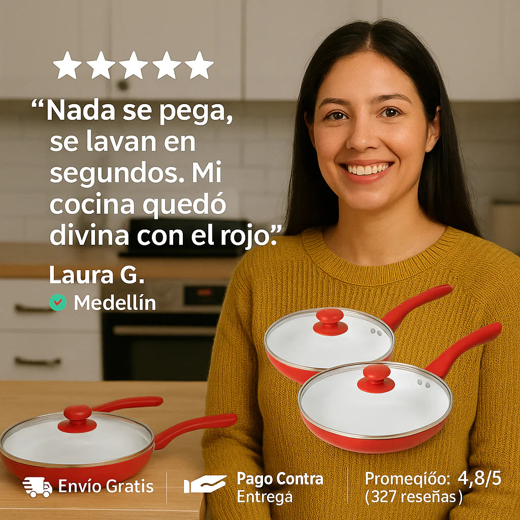 set 5 piezas ceramica