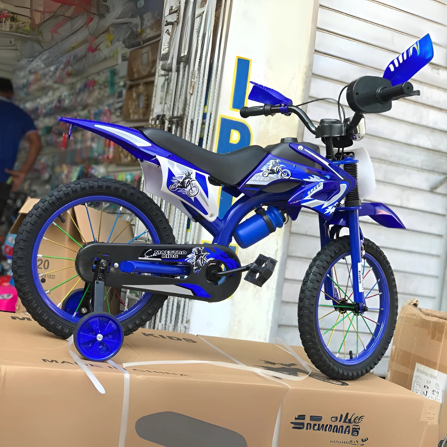 Bicimoto para niños de 4-14 años con sonido real de moto!