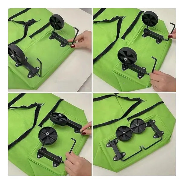 Bolso 2 en 1 con ruedas de compras