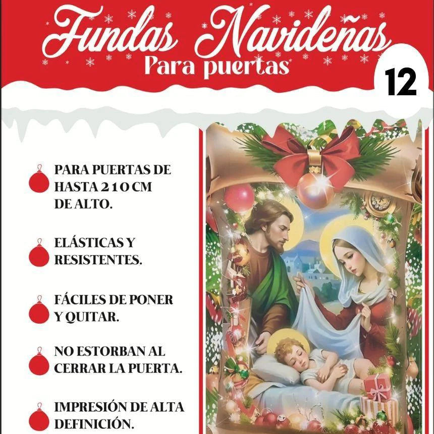 Fundas navideñas para puertas