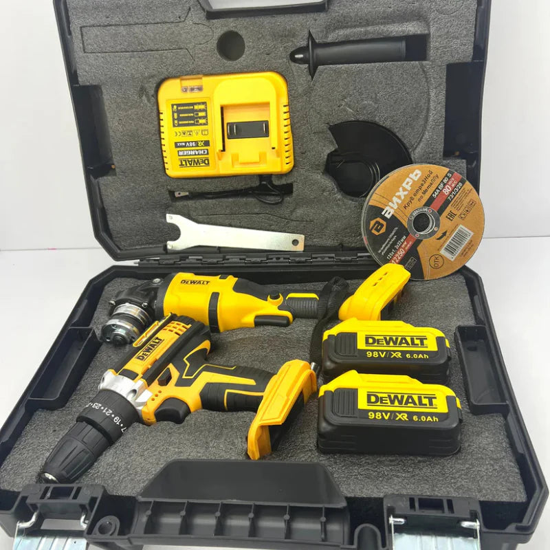 combo taladro-pulidora de 98V Inalambricos (1 Año de GARANTIA Por Defecto De Fabrica)