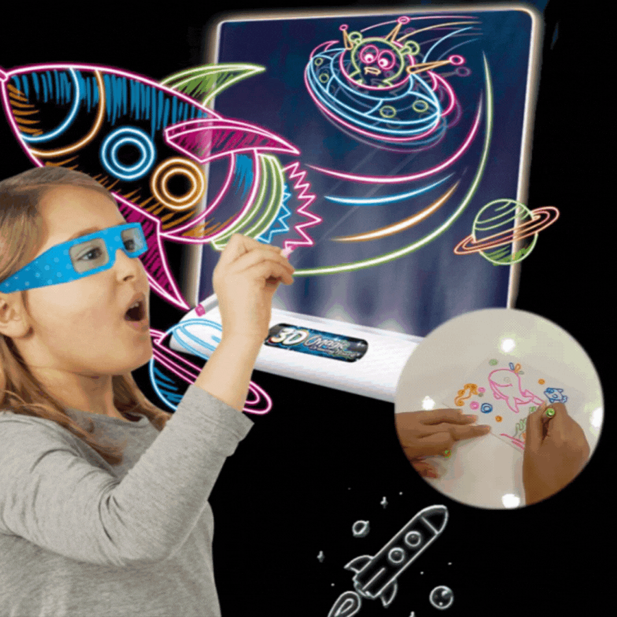 Pizarra Magica Luminosa 3D