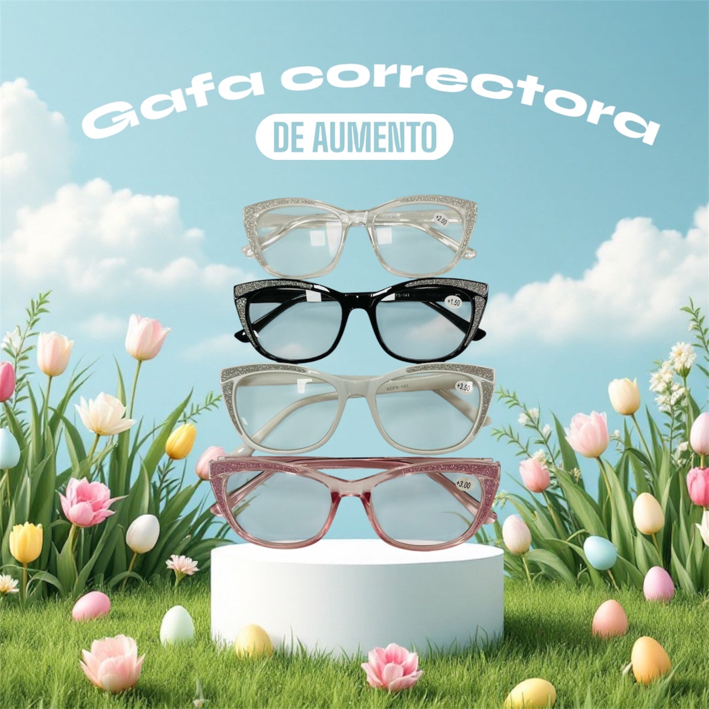 Gafas Elegantes de aumento para mujer