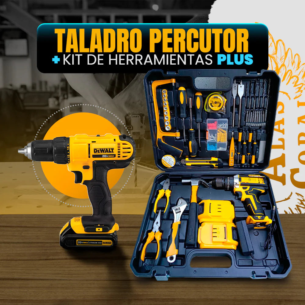 ✴️ TALADRO PERCUTOR + kit de herramientas 🧰