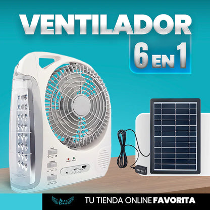 VENTILADOR PORTATIL ¡MULTIFUNCIONAL! 6 EN 1