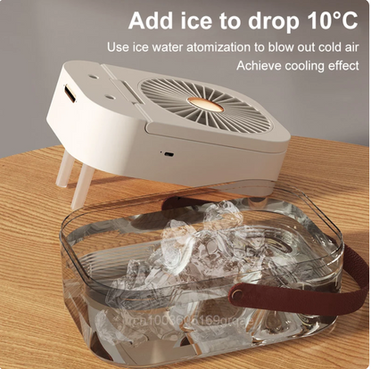 🤩MINI AIRE HUMIFICADOR🤩 (se le puede echar hielo)
