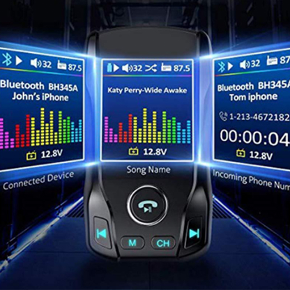 Transmisor FM Doble Puerto USB Carga