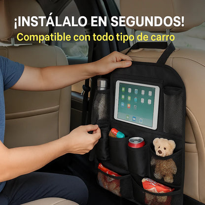 🚗 Organizador Trasero de Carro – ¡Transforma el desorden en orden en segundos!