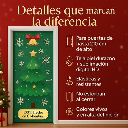 Fundas navideñas para puertas