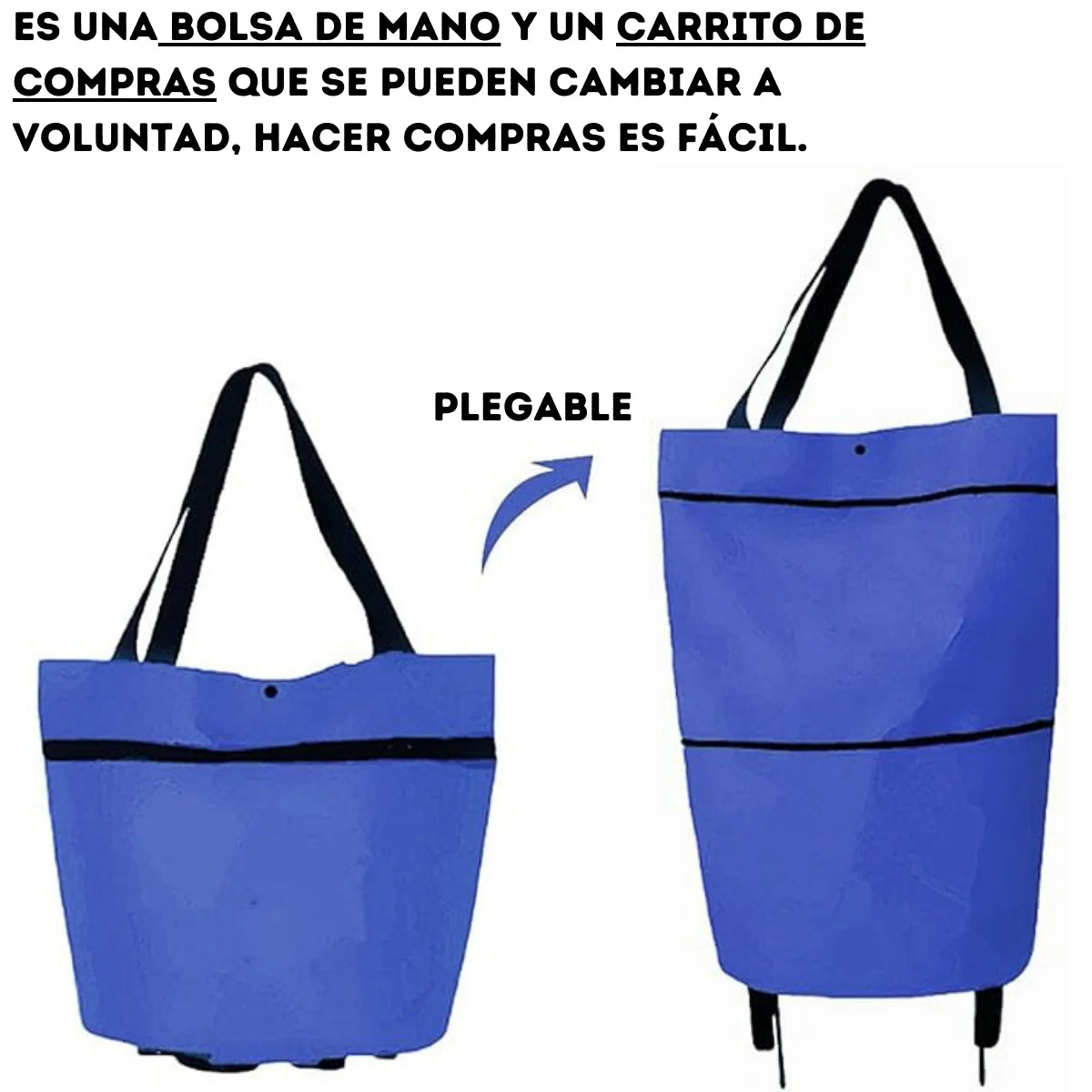 Carrito Plegable Para Mercar y llevar compras