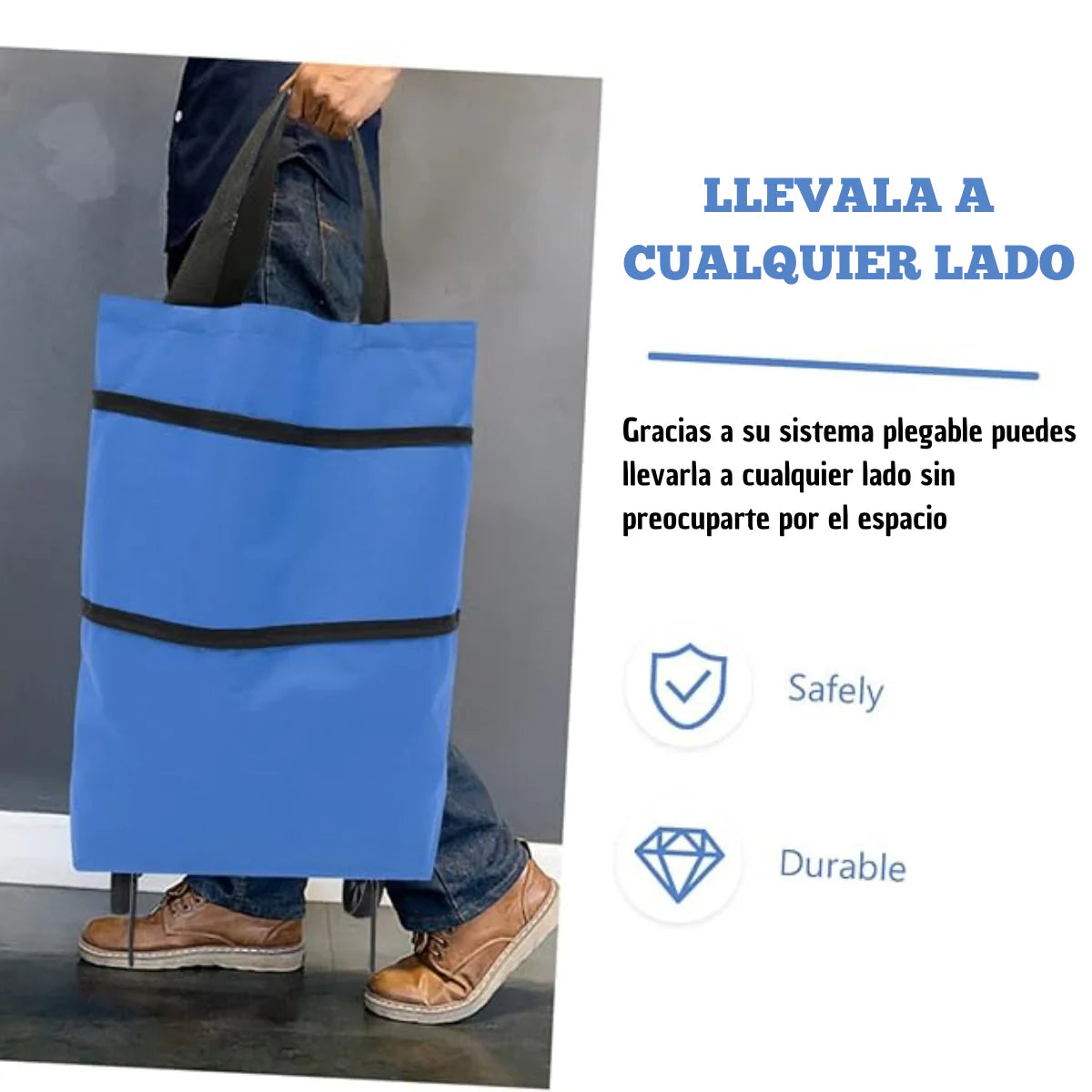 Carrito Plegable Para Mercar y llevar compras