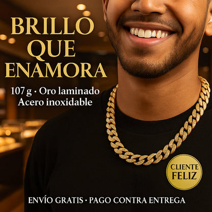 LUJOSA CADENA EN ORO LAMINADO