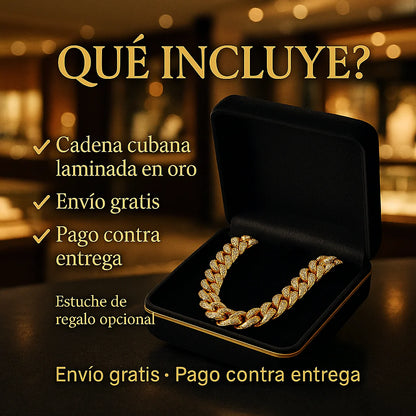 LUJOSA CADENA EN ORO LAMINADO