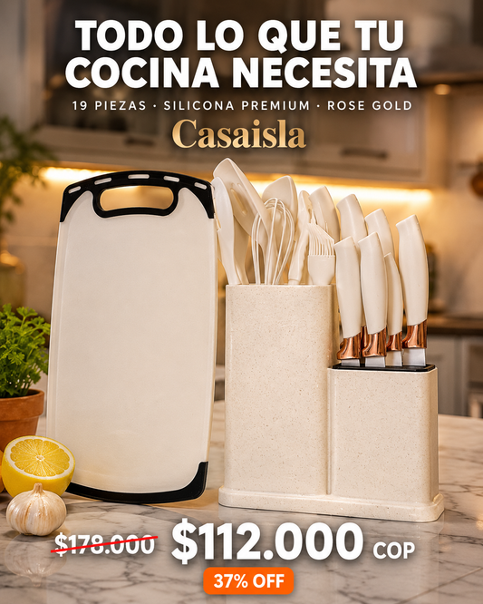 SET DE UTENSILIOS 19 PIEZAS