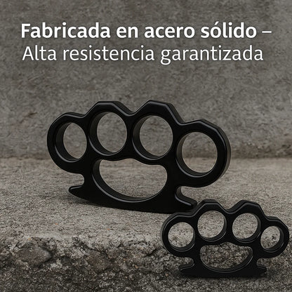 Manopla de Acero Plata – Protección Compacta con Estilo