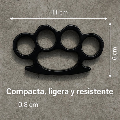 Manopla de Acero Plata – Protección Compacta con Estilo