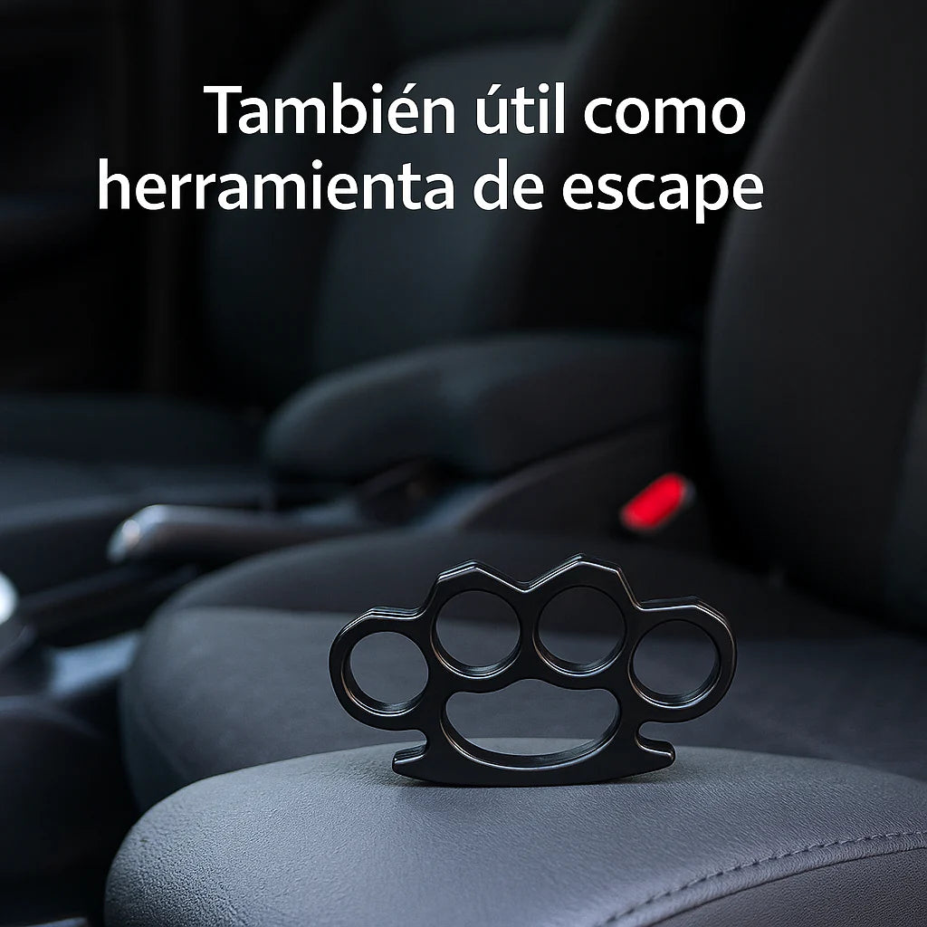 Manopla de Acero Plata – Protección Compacta con Estilo