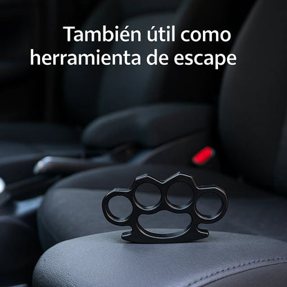 Manopla de Acero Plata – Protección Compacta con Estilo