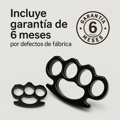 Manopla de Acero Plata – Protección Compacta con Estilo