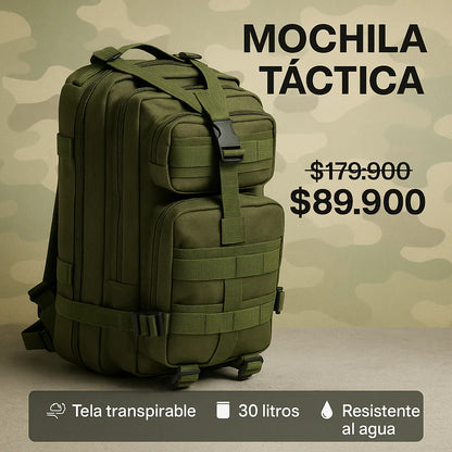 🔥 “BOLSO TÁCTICO 30L – Tu Mochila de Guerra para el Día a Día”