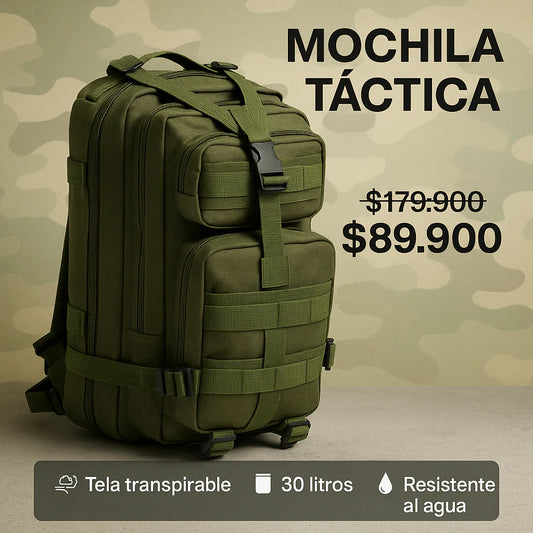 🔥 “BOLSO TÁCTICO 30L – Tu Mochila de Guerra para el Día a Día”