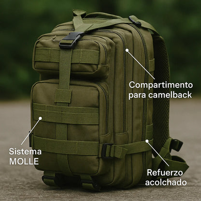 🔥 “BOLSO TÁCTICO 30L – Tu Mochila de Guerra para el Día a Día”