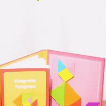 Tangram Magnetico En Libro Montessori