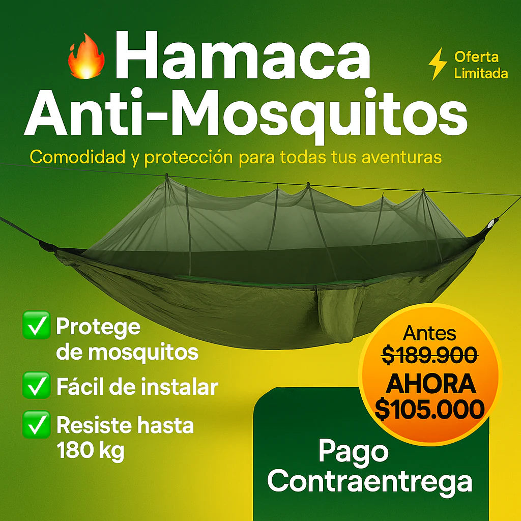 Hamaca anti mosquitos- hamaca para camping