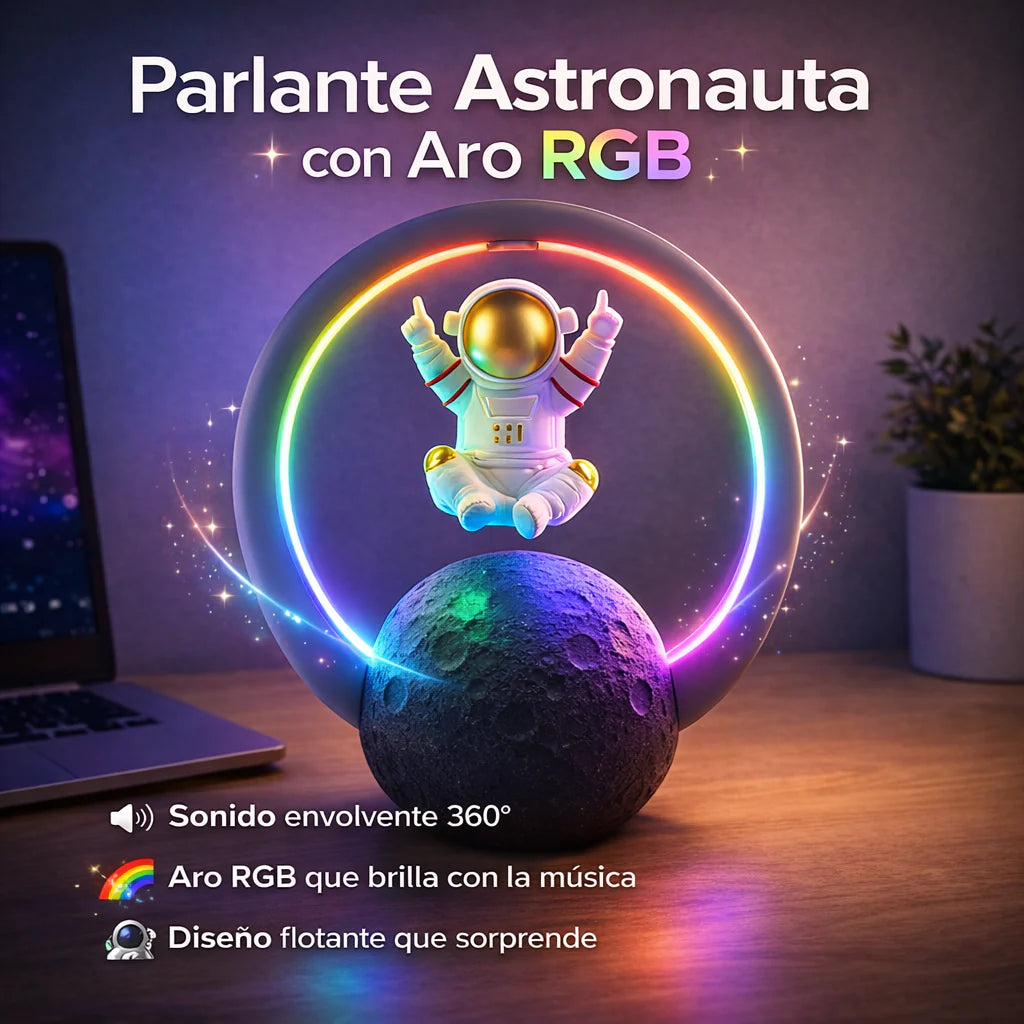 Parlante astronauta aro RGB