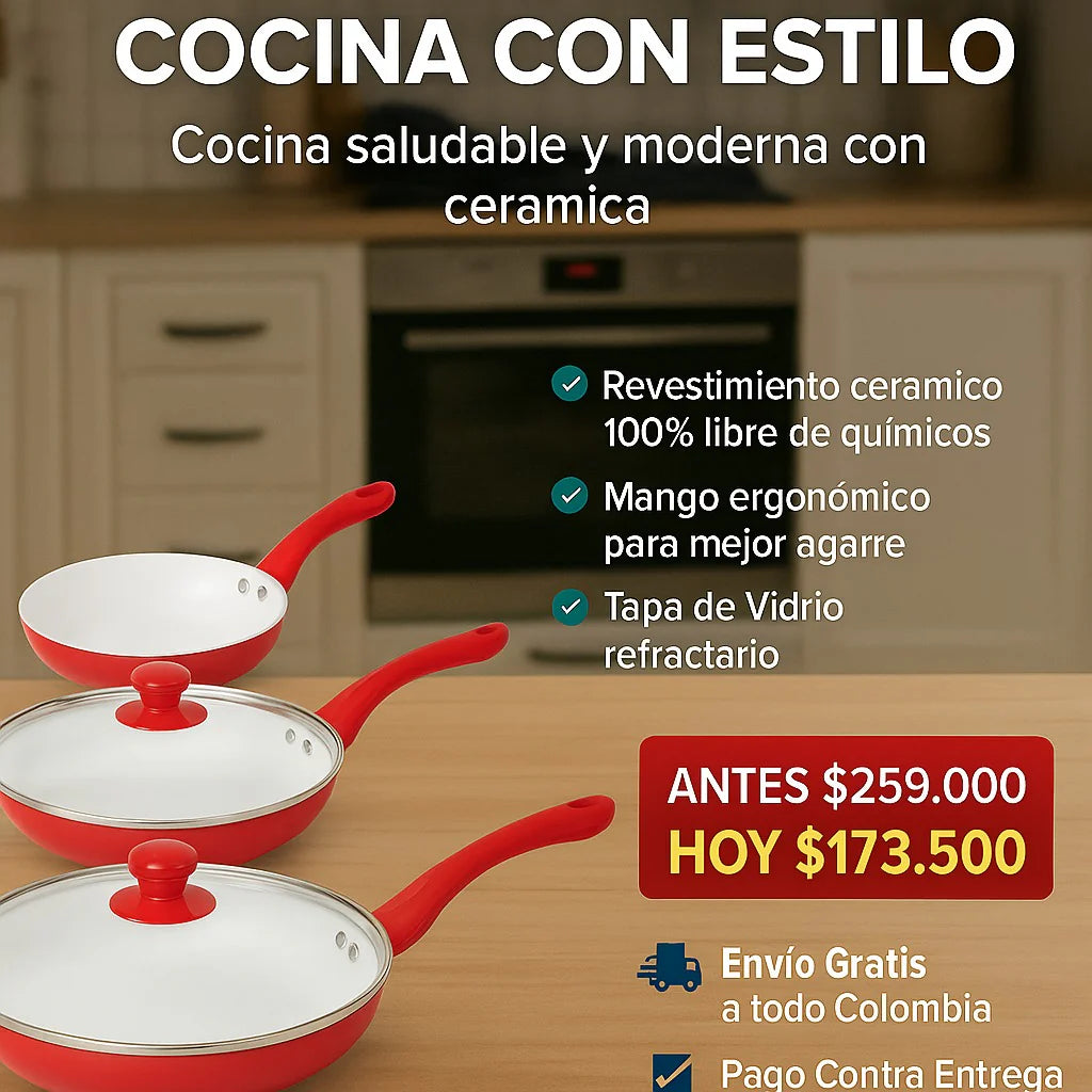 set 5 piezas ceramica