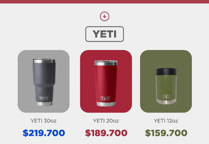 VASO-TERMO MARCA YETI DE LUJO AMERICANO