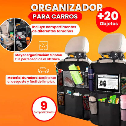 🚗 Organizador Trasero de Carro – ¡Transforma el desorden en orden en segundos!