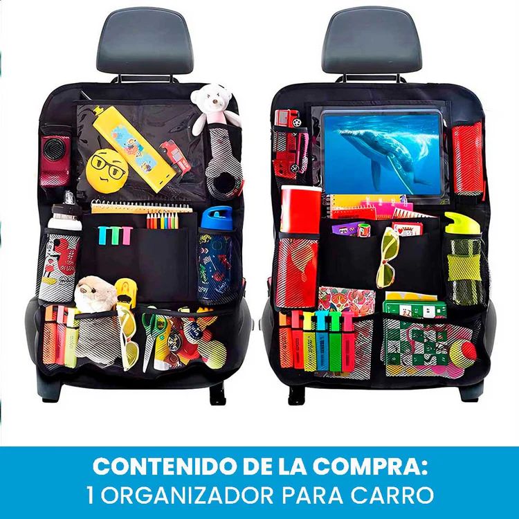 🚗 Organizador Trasero de Carro – ¡Transforma el desorden en orden en segundos!