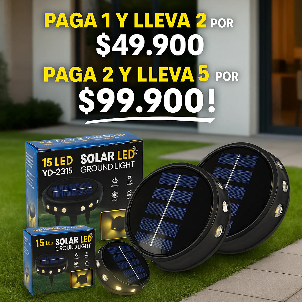 Luces Solares LED 15 – Jardín Iluminado sin Cables
