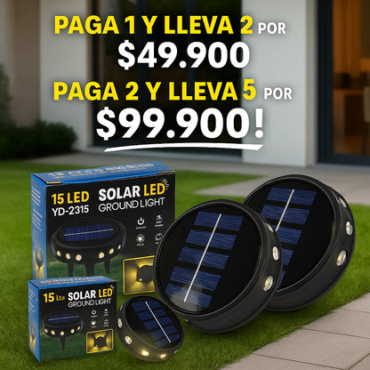 Luces Solares LED 15 – Jardín Iluminado sin Cables