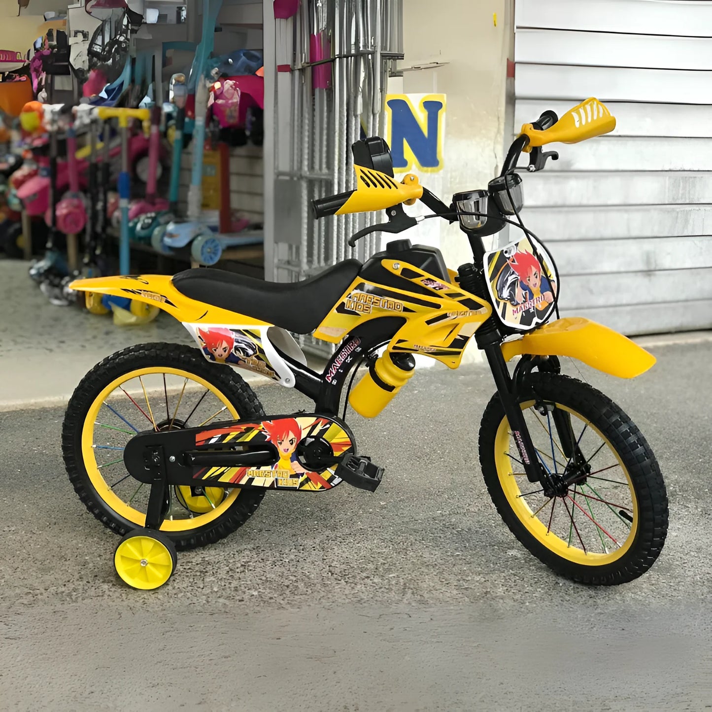 Bicimoto para niños de 4-14 años con sonido real de moto!