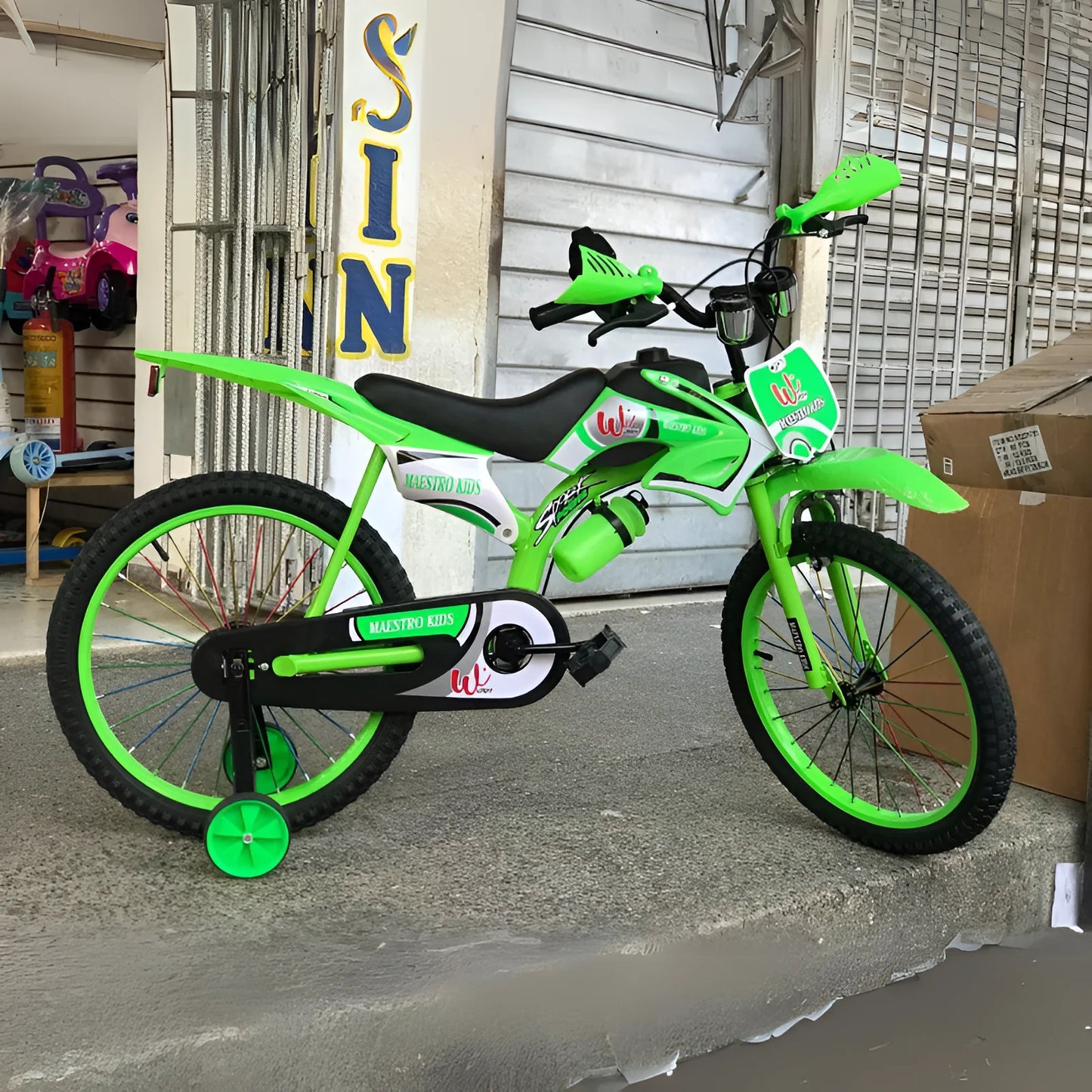 Bicimoto para niños de 4-14 años con sonido real de moto!