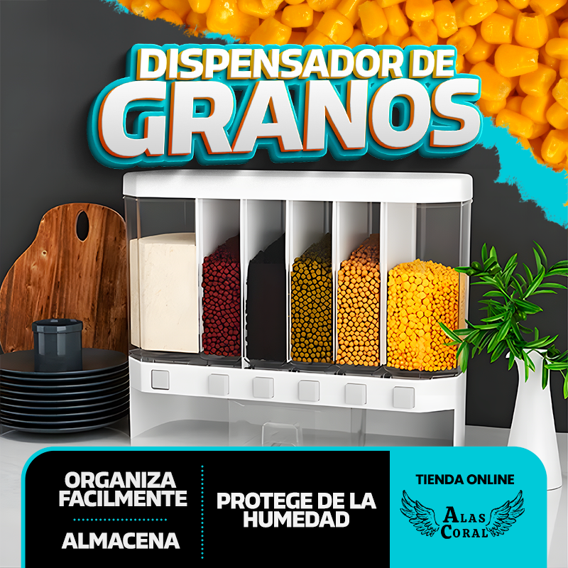🤩Dispensador de granos🤩¡No mas rejeros en la cocina!