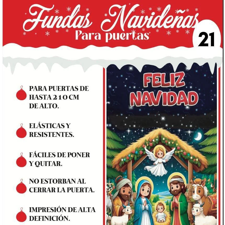 Fundas navideñas para puertas