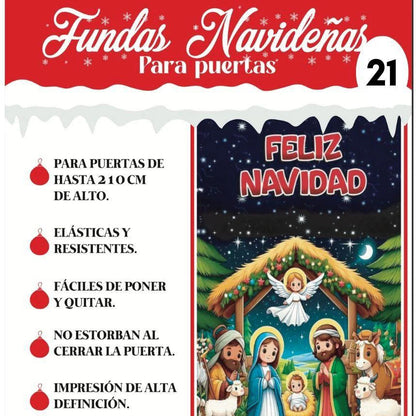 Fundas navideñas para puertas